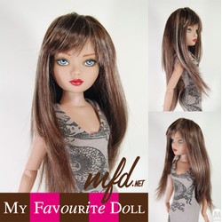 Faith Wig Brunette Black and Honey Blonde Size 6-7